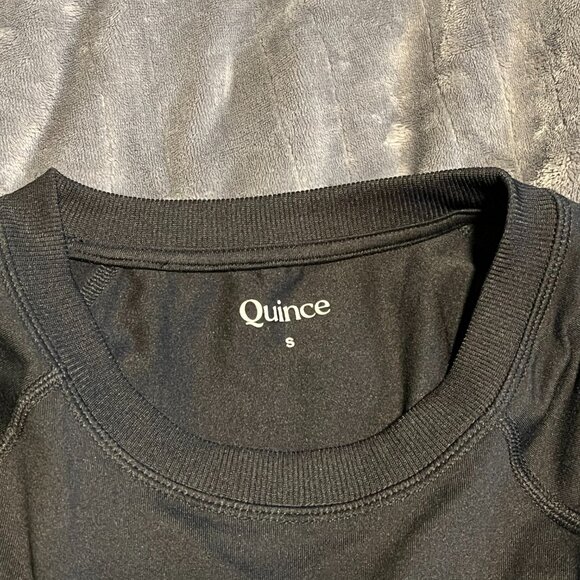 Quince Flowknit Pullover Crew in Black - Picture 4 of 6